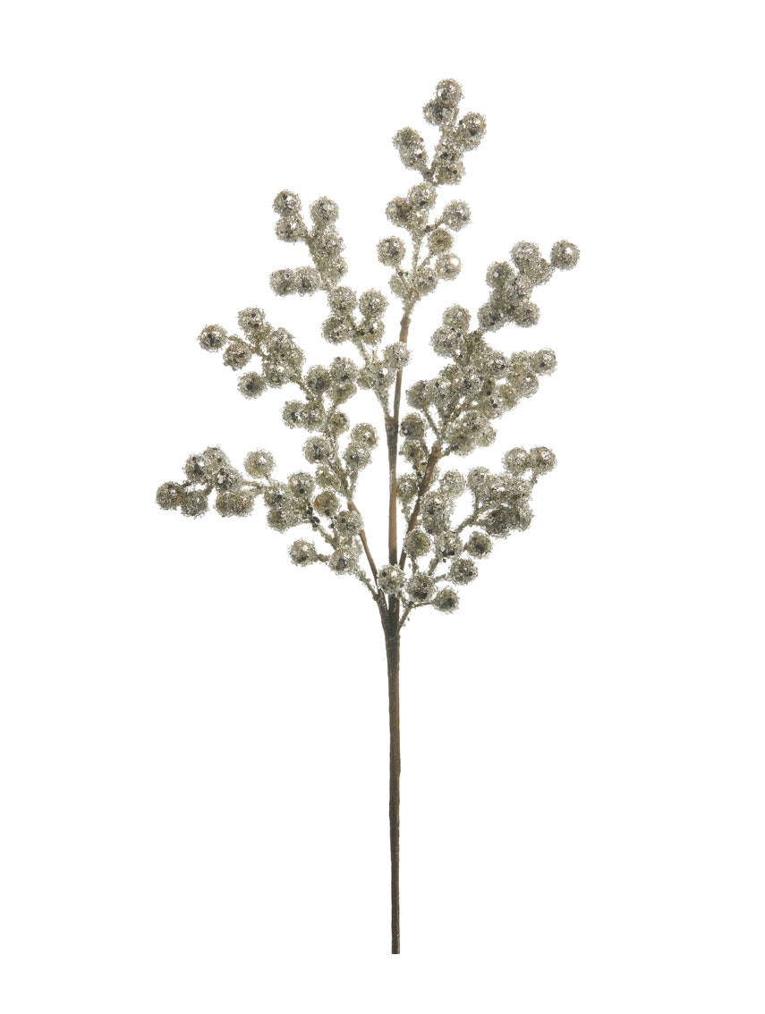 25.5" Berry Spray, Silver