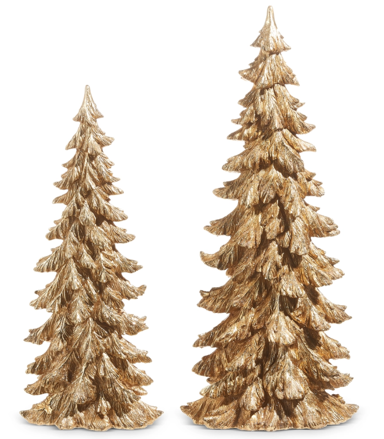 22.25" Gold Trees