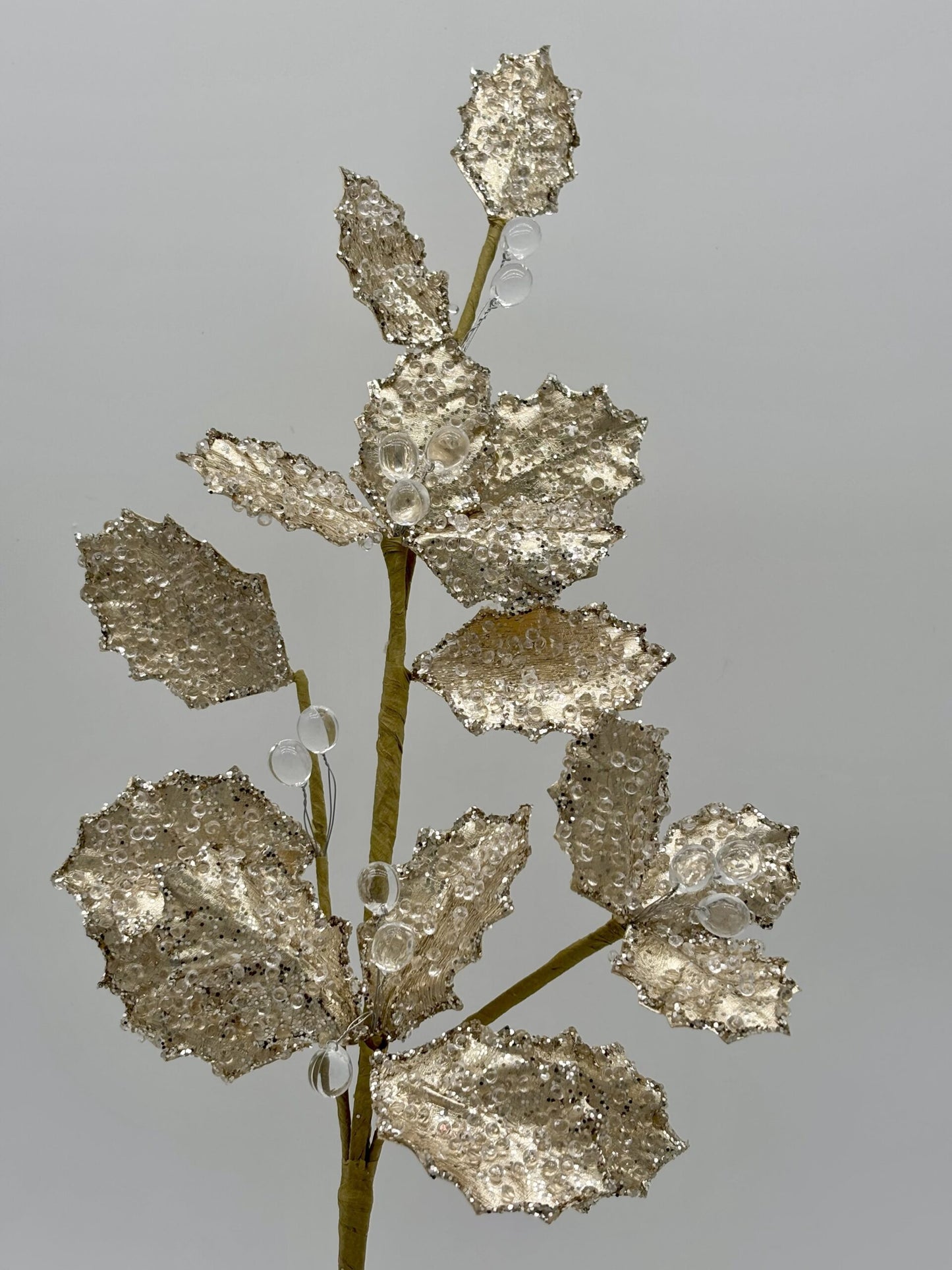 24" Immensely Glamorous Holly Spray