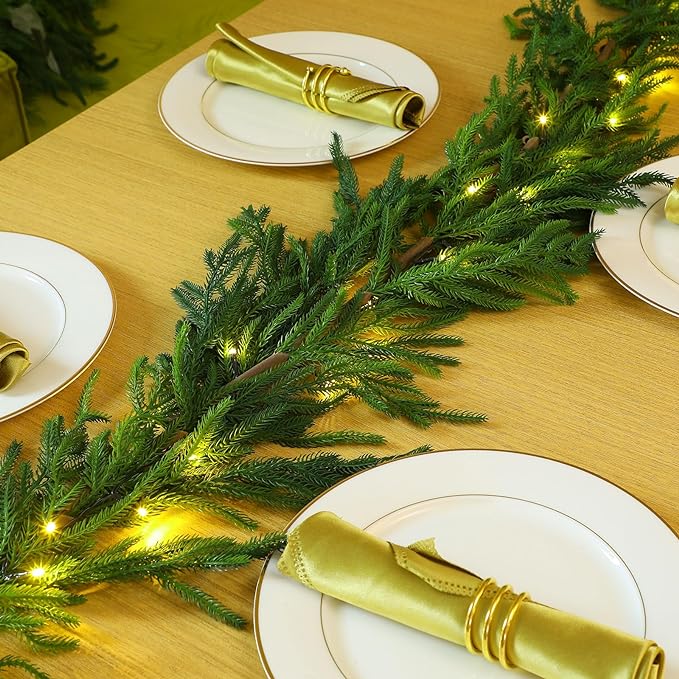 15' Real Touch Norfolk Pine Garland (Unlit)