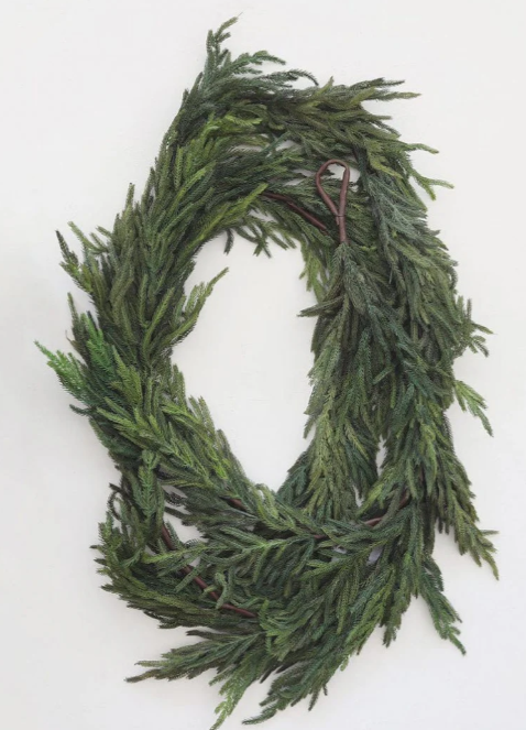 15' Real Touch Norfolk Pine Garland (Unlit)