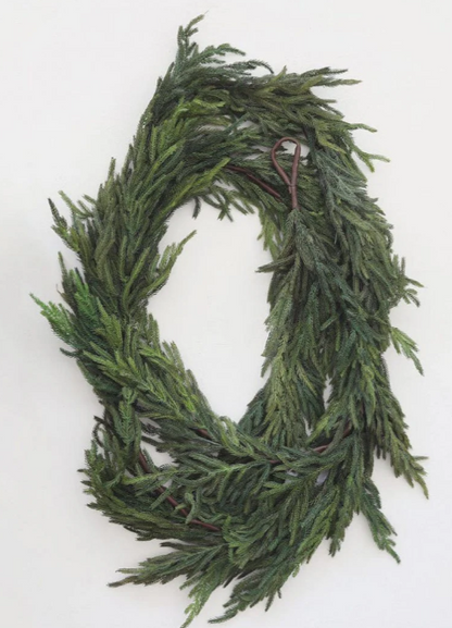 15' Real Touch Norfolk Pine Garland (Unlit)