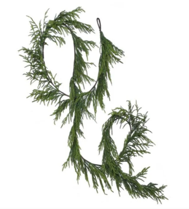 15' Real Touch Norfolk Pine Garland (Unlit)