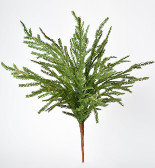 20" Faux Green Norfolk Pine Bush