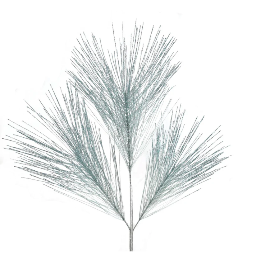 25" Metallic Long Needle Pine Spray (2 Colors)