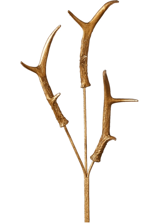 33" Antler Spray, Gold
