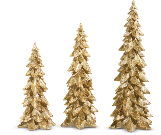 17.5" Gold Trees