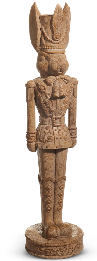 22" Natural Look Easter Bunny Nutcracker