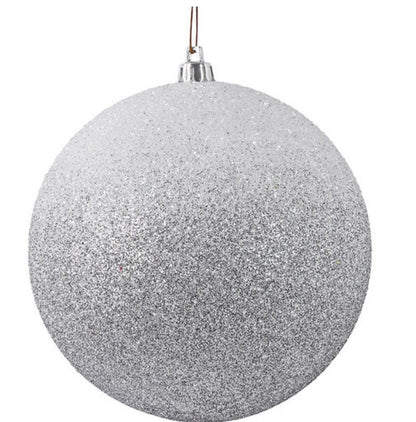 Ombre Ornaments, White/Silver (2 Shapes)