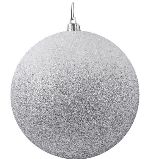 Ombre Ornaments, White/Silver (2 Shapes)