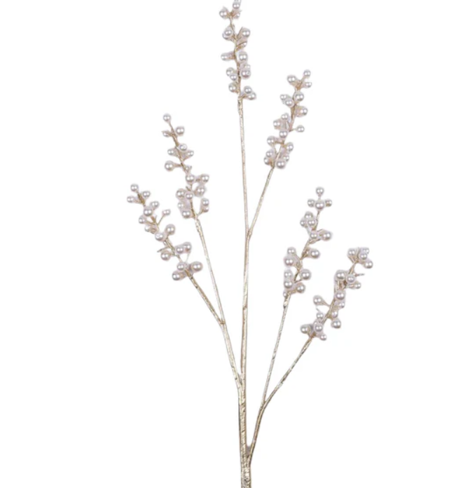 Farrisilk 32" Grand Pearl Spray, Gold