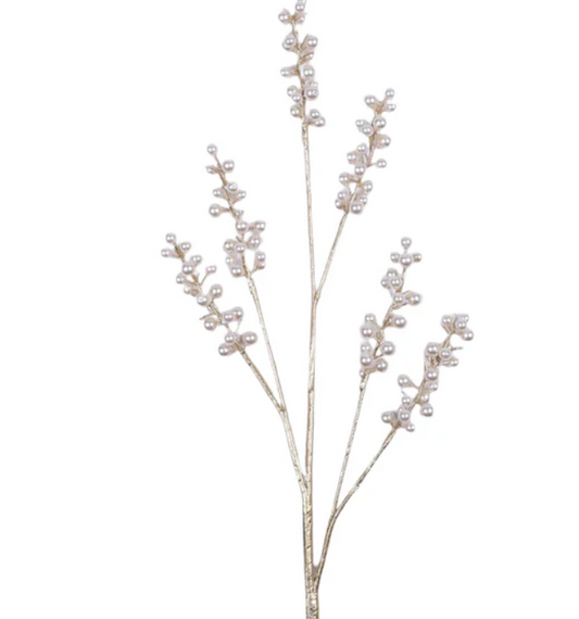 Farrisilk 32" Grand Pearl Spray, Gold