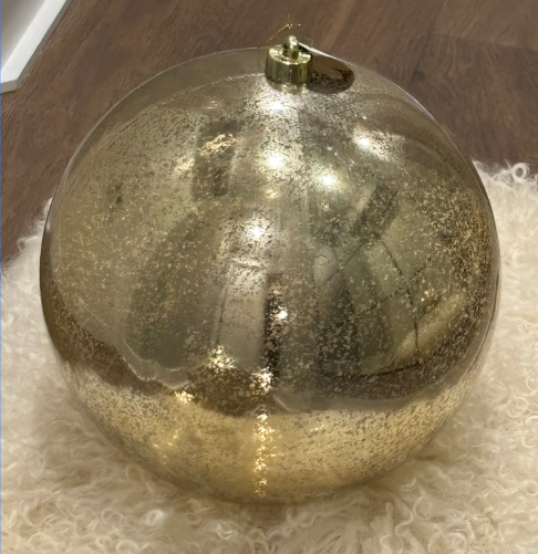 Mercury Ball Ornament, (Multiple Colors / Sizes)