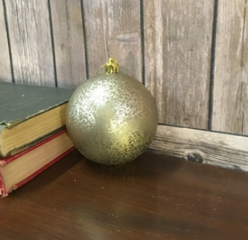 Matte Mercury Ball Ornament, Platinum (2 Sizes)