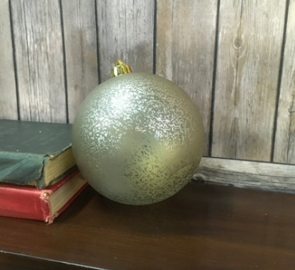 Matte Mercury Ball Ornament, Platinum (2 Sizes)