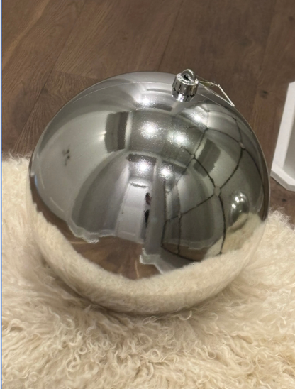 UV Resistant Shiny Ball Ornament, (2 Colors / Multiple Sizes)