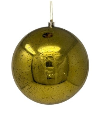 Mercury Ball Ornament, (Multiple Colors/Sizes)