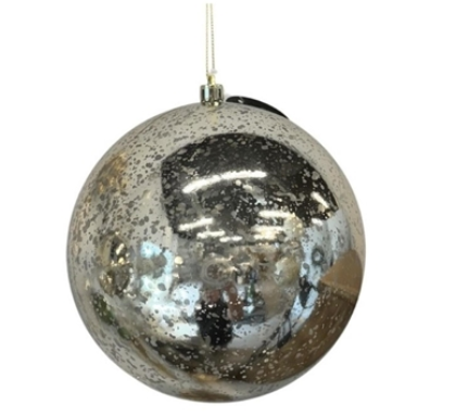 Mercury Ball Ornament, (Multiple Colors/Sizes)