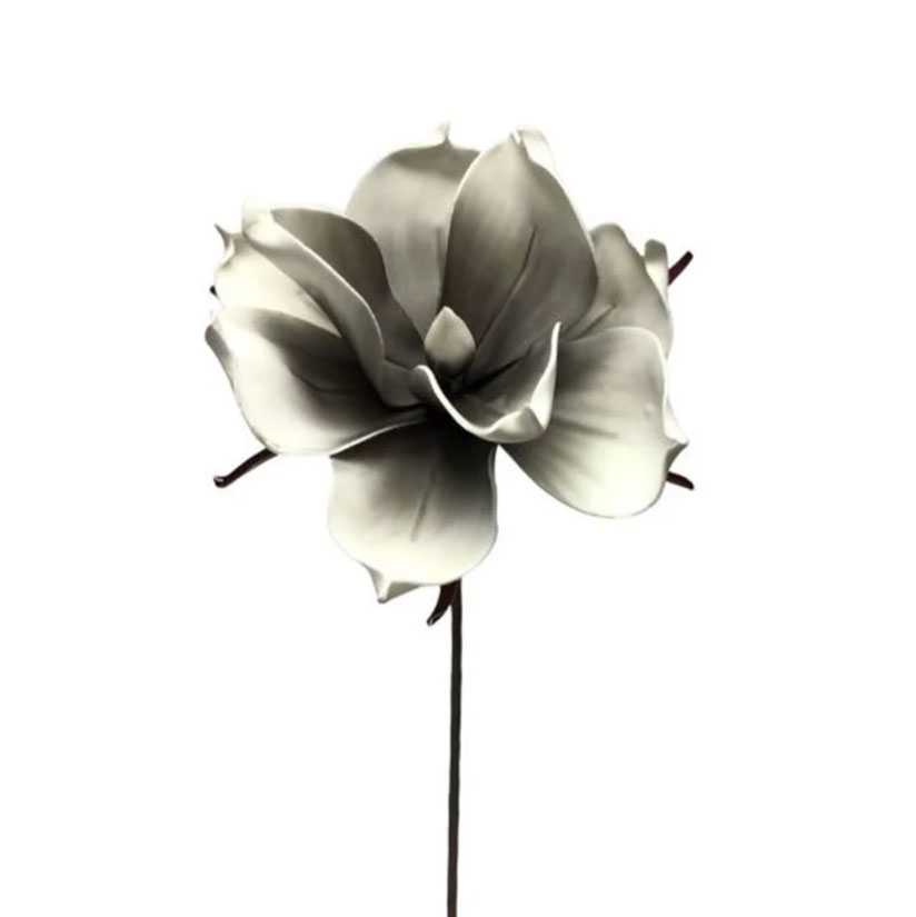 28" EVA Magnolia Stem, Cream/Grey