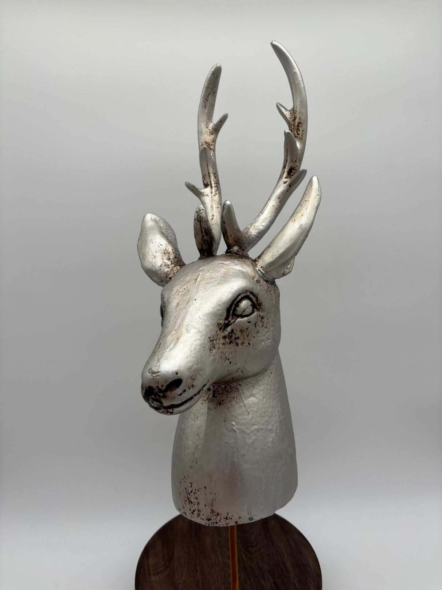 26" Decor Deer Head with Stem