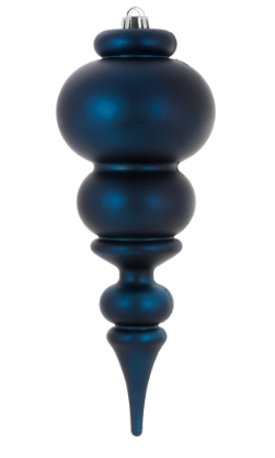 14" Midnt Blue Matte Finial UV Drilled