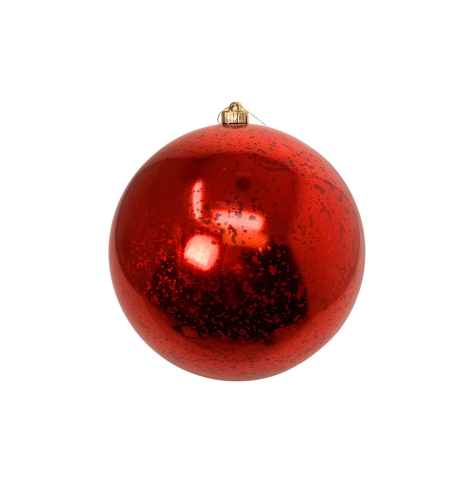 Mercury Ball Ornament, (Multiple Colors / Sizes)