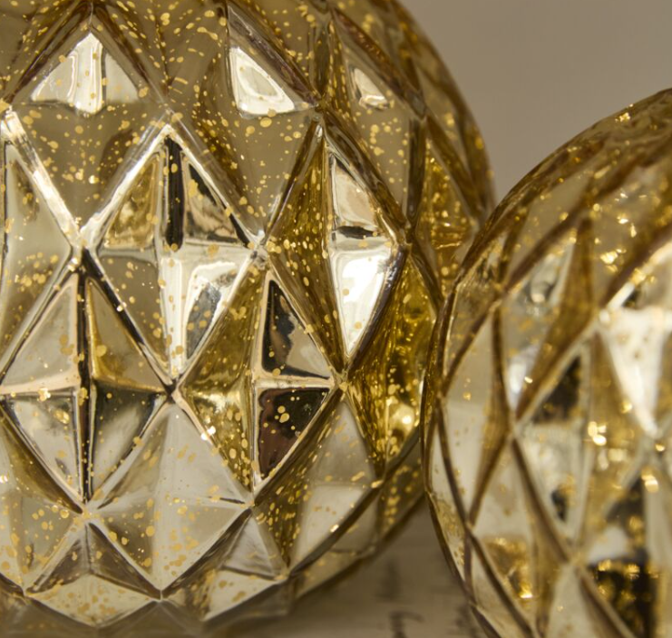 Golden LED Globes