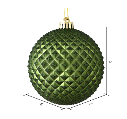 Durian Glitter Ball, (2 Colors / Multiple Sizes)